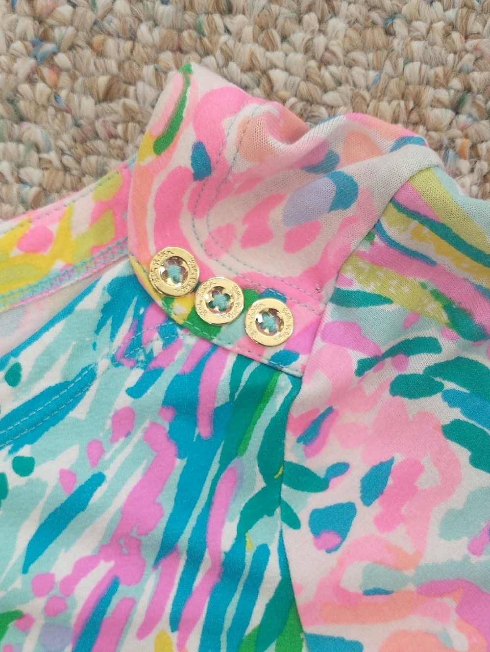 Lilly Pulitzer Vibrant Rayon Blend ¾ Sleeve Dress XXSmall - Picture 4 of 7